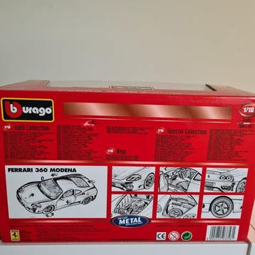 Bburago 1:18 - Model coupé - Ferrari 360 Modena, Nieuw