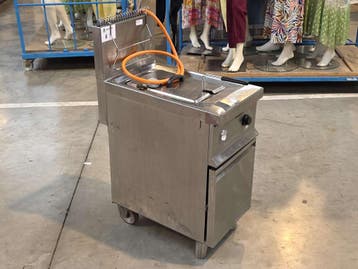 Inox verrijdbare gasfriteuse ELFRAMO GW20T, Zakelijke goederen, Nieuw in verpakking