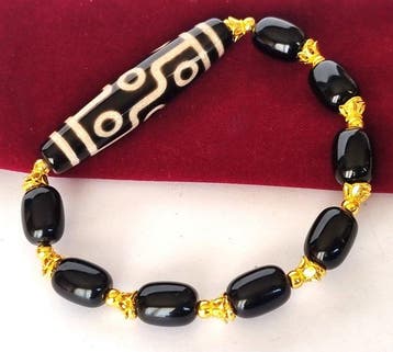 Tibetaanse armband - dZi – De Negen Hemelse Zegeningen –, Antiek en Kunst