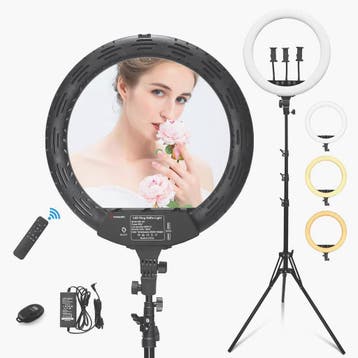 LED Ringlicht 18 inch | Retour deal 34% korting | Sla je..., Audio, Tv en Foto, Fotografie | Fotostudio en Toebehoren, Verzenden