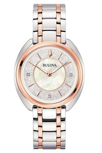 Bulova - NO RESERVE PRICE -Duality Lady Diamond - Madre