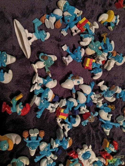 Figure - Verzameling smurfen(o.a. Schleich,peyo) (150) -, Antiquités & Art, Antiquités | Autres Antiquités