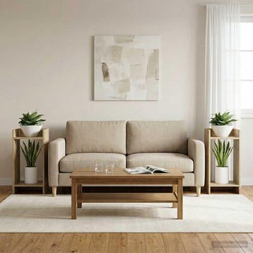 vidaXL Plantenstand 2 st Sonoma Eiken 30 x 30 x 60 cm, Verzenden