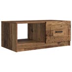 vidaXL Salontafel Oud hout 90 x 50 x 37 cm Bewerkt hout, Huis en Inrichting, Verzenden, Nieuw