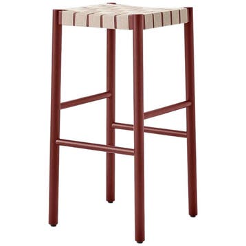 &tradition Betty Tk8 Barkruk Van Hout En Linnen,, Huis en Inrichting, Verzenden, Zo goed als nieuw, Hout, 60 tot 90 cm