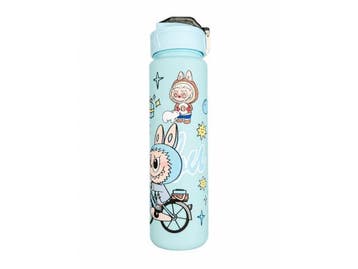 Veiling - Labubu Drinkbeker Blauw met Inklapbaar Rietje, Verzamelen, Nieuw