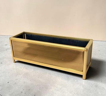 Estilo Willy Rizzo - Jardinière - Metaal, Verchroomd -, Huis en Inrichting, Nieuw