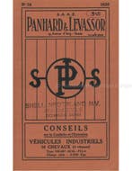 1926 PANHARD & LEVASSOR INDUSTRIAL VEHICLES INSTRUCTIEBOEK.., Ophalen of Verzenden