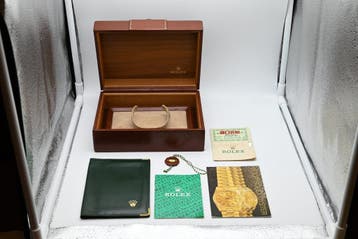 Rolex Day-Date Ref. 18238 Year 1989 (Box & Papers), Handtassen en Accessoires, Ophalen of Verzenden, Zo goed als nieuw, Polshorloge