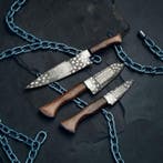 Hand-Forged with Old Steel, Japanese Pro Style Chef Knives.