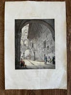 Jean-Baptiste Isabey (1767-1855) - Cour des Prisons (Cortile, Antiek en Kunst