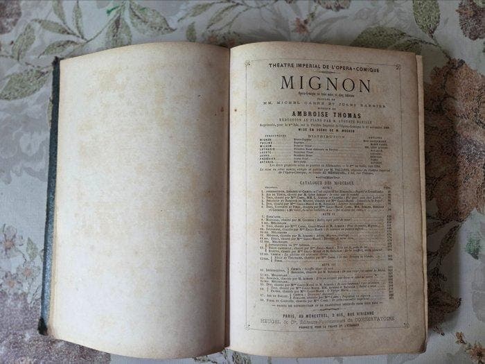 Ambroise Thomas - Mignon - 1866-1870, Antiek en Kunst, Antiek | Boeken en Manuscripten