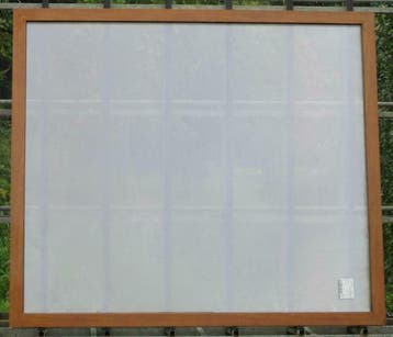 pvc raam , chassis , venster 194 x 169  gouden eik, Ophalen of Verzenden, Raamkozijn