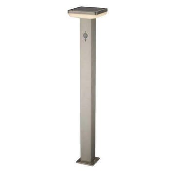 Solar staande buitenlamp 80cm met sensor vierkant 4,4W Warm, Verzenden