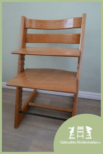 Stokke Tripp Trapp hêtre cerises noyer beuken kersen walnoot, Verzenden, Zo goed als nieuw, Meegroeistoel, Stoelverkleiner