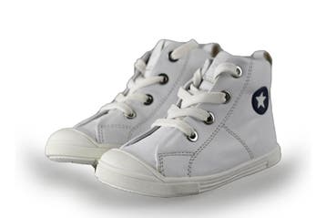 Jopper Hoge sneakers Jongens in maat 23 Wit, Verzenden, Schoenen, Zo goed als nieuw, Jongen of Meisje
