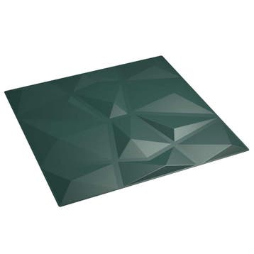vidaXL Wandpanelen 24 pcs Groen 50 x 50 cm XPS Schuim, Verzenden