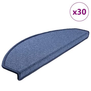 vidaXL Trapmatten 30 st 65x24x4 cm Blauw Halfrond Groot, Doe-het-zelf en Bouw, Ladders en Trappen, Verzenden, Nieuw