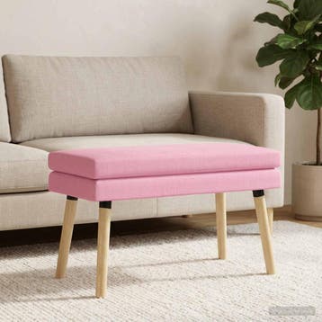 vidaXL Dubbel-laags bank Roze 80 x 40 x 47 cm Stof, Verzenden, Nieuw