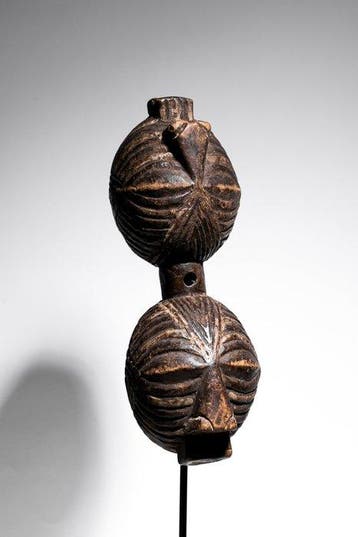 Zeldzame masker Janus - Songye-Tempa - DR Congo