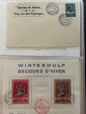België 1937/1965 - Uitgebreide verzameling FDCs, Gestempeld
