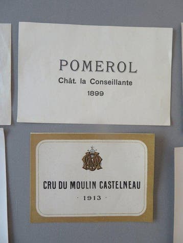 Collection thématique - Collection 49 étiquettes de vin 1899