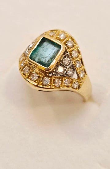 Bague - 18 carats Or jaune - Italie Années 80 Parfait