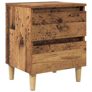 vidaXL Bedkast Oud Hout 40 x 35 x 50 cm Bewerkt hout, Huis en Inrichting, Verzenden, Nieuw
