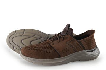 Skechers Sneakers in maat 45 Bruin, Kleding | Heren, Schoenen, Bruin, Verzenden, Zo goed als nieuw, Skechers