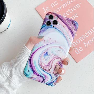 iPhone 11 Pro Max Hoesje Marmer Textuur - Shockproof Glossy, Verzenden, Nieuw