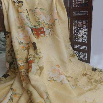 Meubelstof - 400 cm - 145 cm - Retro-Chinees stijl