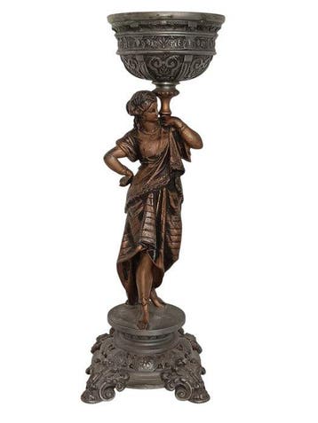 Statue, Donna con Vaso - 49 cm - Régule