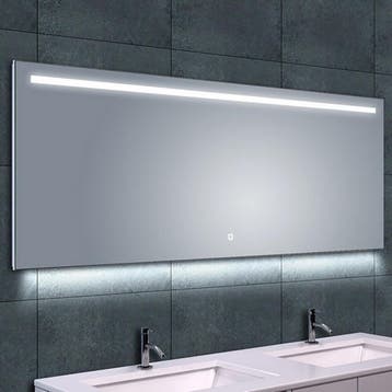 LED Spiegel 160x60cm | 15W | Dimbaar/Verwarming/Kleurtemp, Huis en Inrichting, Woonaccessoires | Spiegels, Verzenden, Nieuw