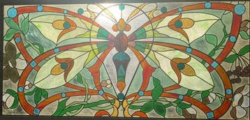 Glas-in-loodraam - 1920-1930, 1910-1920 - Art Nouveau