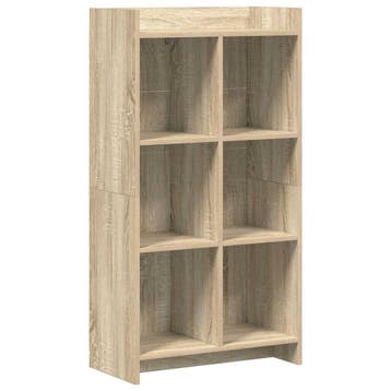vidaXL Boekenkast Sonoma Eiken 59 x 30 x 111 cm Bewerkt hout, Huis en Inrichting, Verzenden, Nieuw