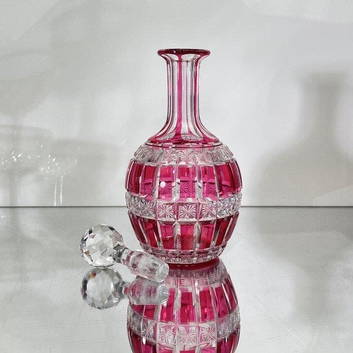 Attr. Baccarat - Val Saint Lambert - Drinkset (7) - Decanter, Antiquités & Art, Antiquités | Meubles | Tables