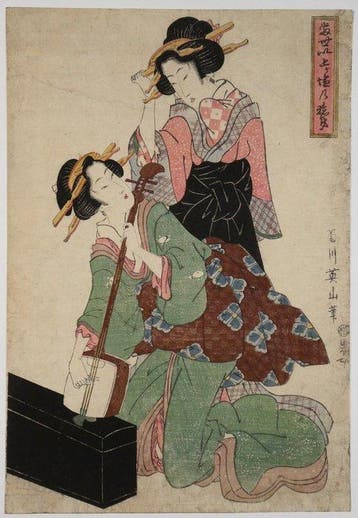 Kikugawa Eizan /  (1787–1867) Tsei Ageshio no Chokibune