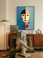 Marcel Mendez - Fragmented Face #36 -XL-, Antiek en Kunst