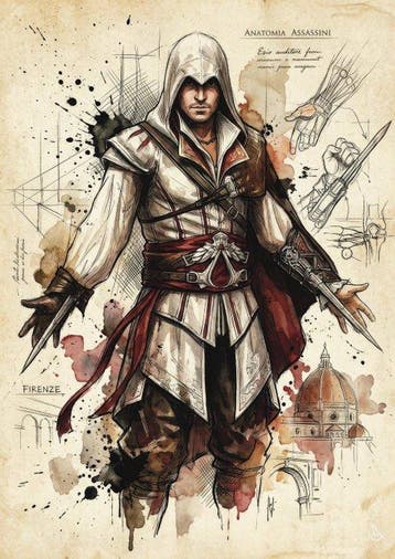 ANDSAL - Ezio Auditore & Edward Kenway Da Vinci Color, Nieuw