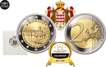 2 Euro 2015 Monaco 800 Jahre Bau des Schlosses Pp seltene..., Verzenden