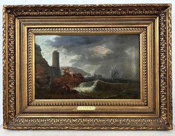Claude Joseph Vernet (1714-1789), cerchia di - Marina in