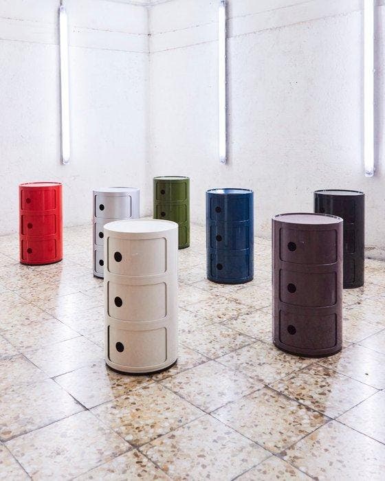 Kartell - Anna Castelli Ferrieri - Conteneur - Componibili, Antiquités & Art, Antiquités | Meubles | Chaises & Canapés