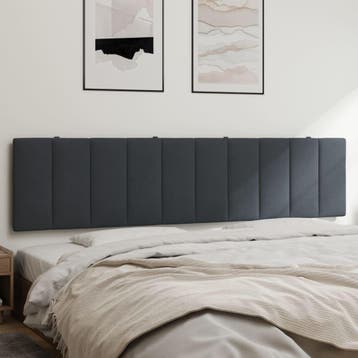 vidaXL Hoofdbordkussen Hanko 193 cm fluweel donkergrijs, Huis en Inrichting, Slaapkamer | Bedden, Verzenden, Nieuw