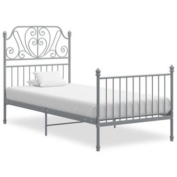 Bedframe metaal 90x200 | Retour deal | 47% korting, 90 cm, Eenpersoons, Verzenden, Zo goed als nieuw
