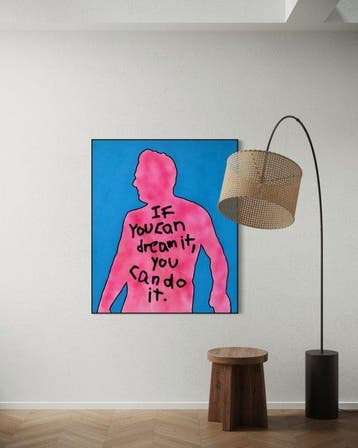 Timo Wedell - Blue and Pink Contrast - XXL - Abstract