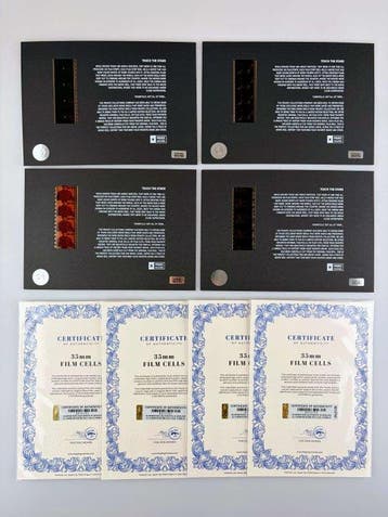 Martin Scorsese – Extremely Rare Set of 4 Mounted 35mm Film, Nieuw