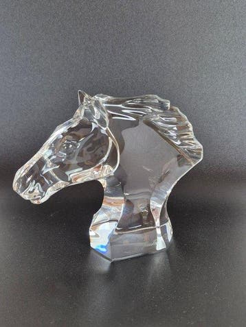 Baccarat - Sculpture, Cheval Baccarat en Cristal - 12.5 cm -