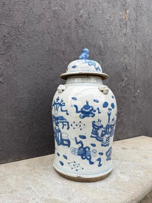 dekselvaas - Porselein - China - Lidded vase (Zonder, Antiek en Kunst, Antiek | Overige Antiek