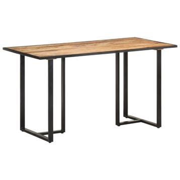 vidaXL Eettafel 140 cm ruw mangohout, Verzenden