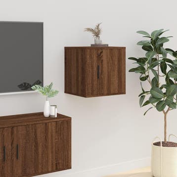 vidaXL Tv-wandmeubel 40x34,5x40 cm bruin eikenkleur, Huis en Inrichting, Kasten |Televisiemeubels, Verzenden, Nieuw